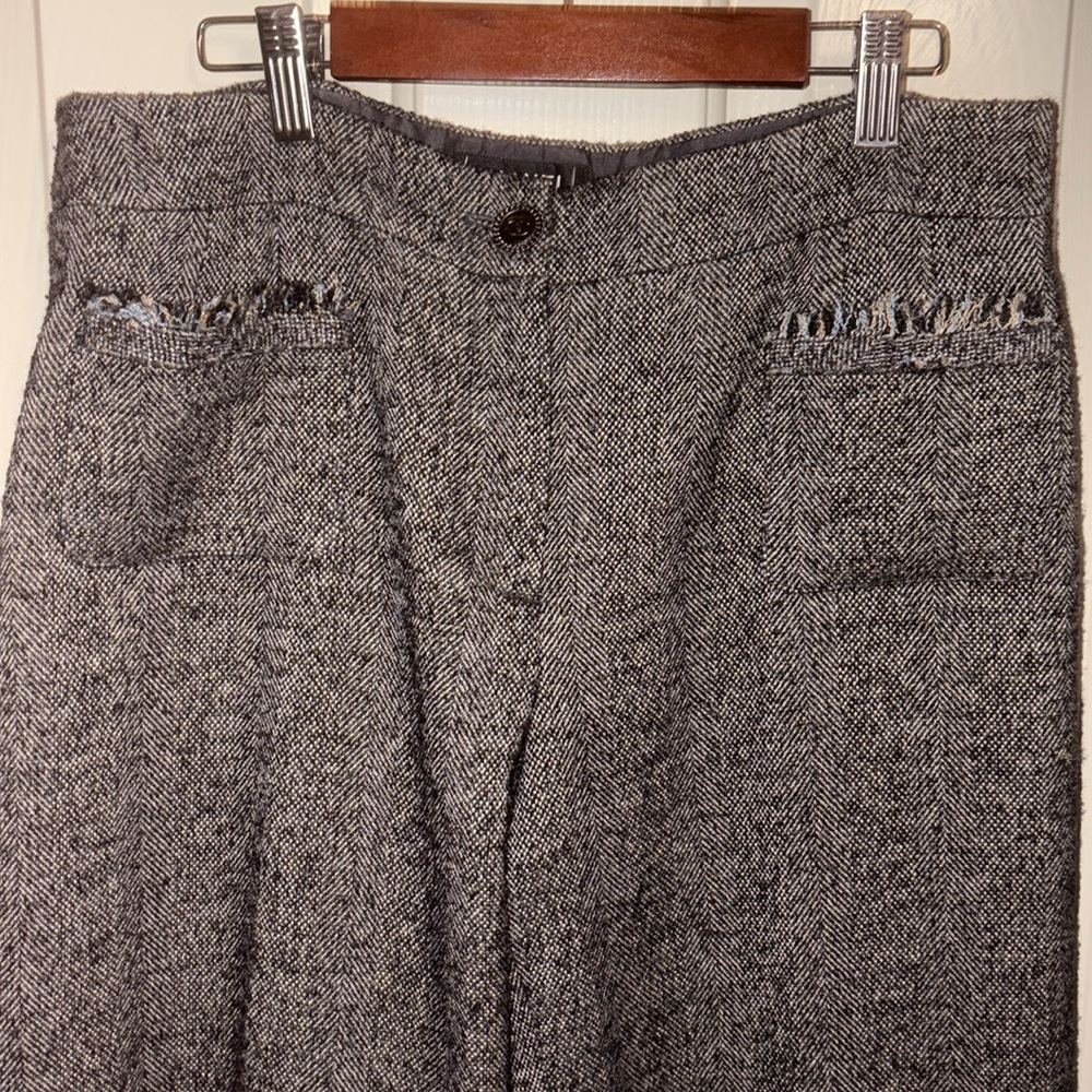 Chanel tweed silk alpaca wool pants